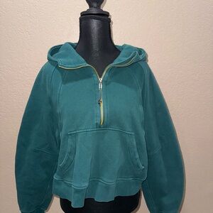 Lululemon scuba Green jasper with Gold Zipper